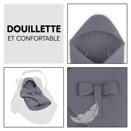 Rembourrage douillet et capuche protectrice