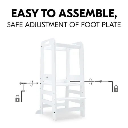 Easy to assemble and height-adjustable