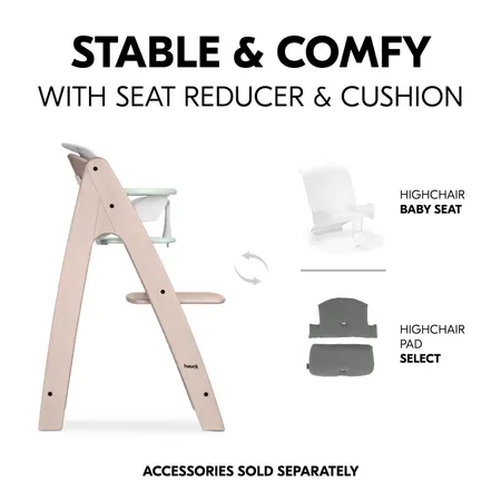Stable and comfy with seat reducer and cushion