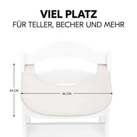 Viel Platz für dein Kind zum Essen und Spielen