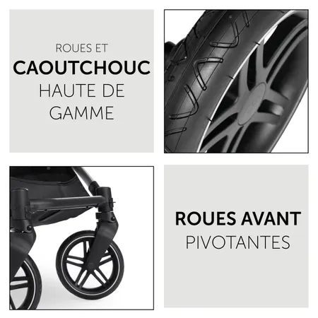 Roues increvables en caoutchouc