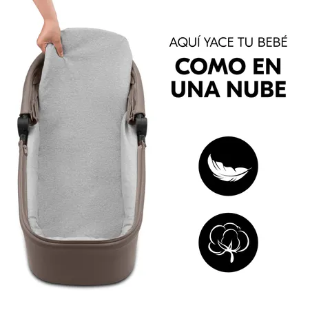 Capazo c&oacute;modo y suavemente acolchado