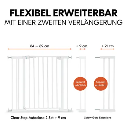 Clear Step Autoclose 2 Set +9 cm