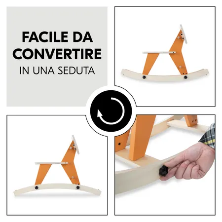 Facile da trasformare in seduta