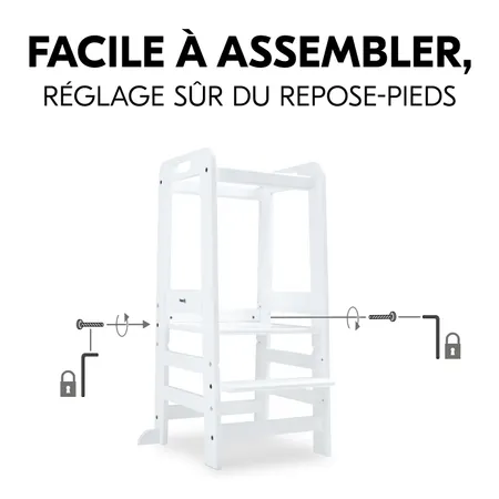 Montage facile, réglage sûr de la planche