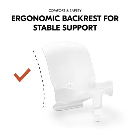 Ergonomic backrest for stable support