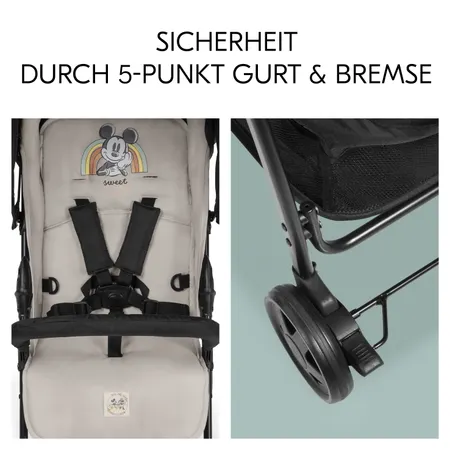 Sicherheit durch Gurt und Bremse