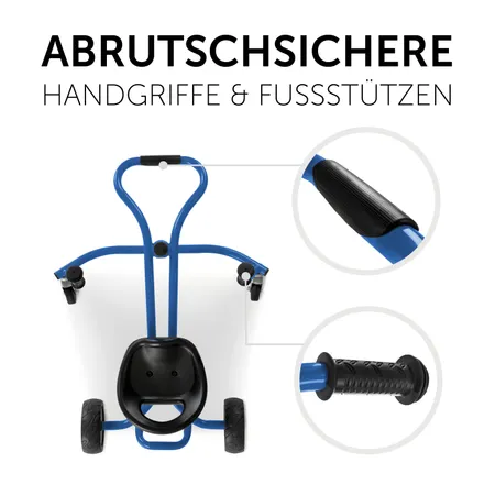 Abrutschsichere Handgriffe und Fußstützen