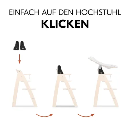 Einfach auf den Hochstuhl draufklicken
