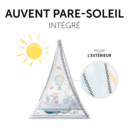 Avec auvent pare-soleil