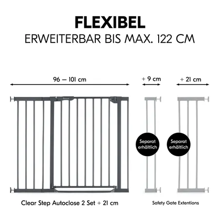 Flexibel erweiterbar dank separater Verlängerungen