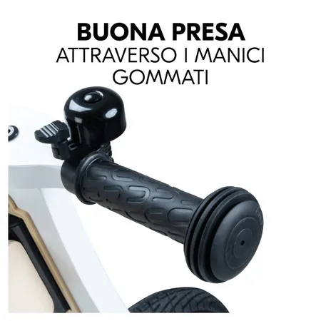 Buona presa grazie alle manopole gommate