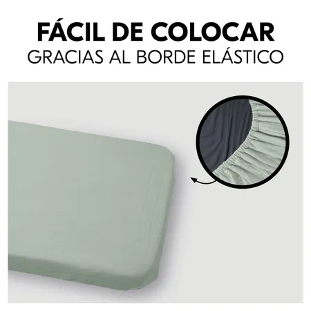 Se sujeta al colchón con una cinta elástica