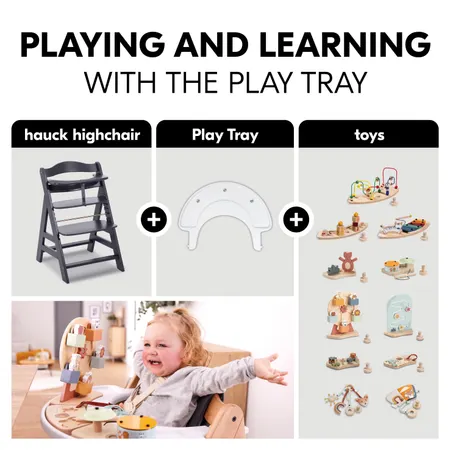 Fun playing and learning with the play tray