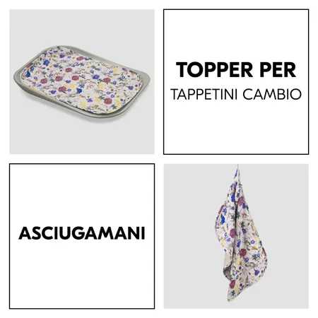 Telo per fasciatoio e asciugamano in uno