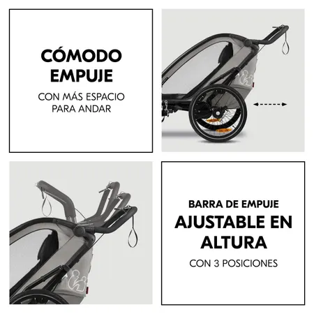 Muy cómodo de empujar