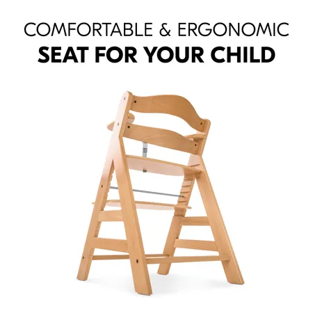 An ergonomic, grow-along highchair