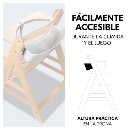 Fácil acceso durante la comida y el juego