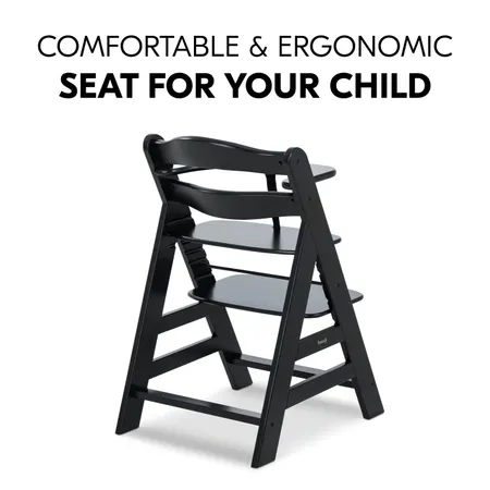 An ergonomic, grow-along highchair