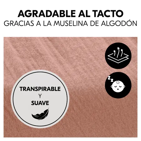 Agradable sensación gracias a la suave muselina