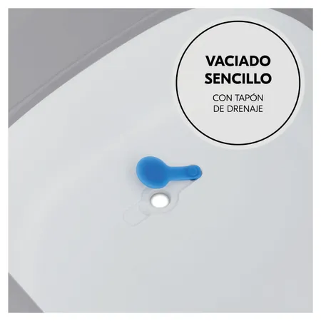 Fácil descarga de agua con tapón de vaciado