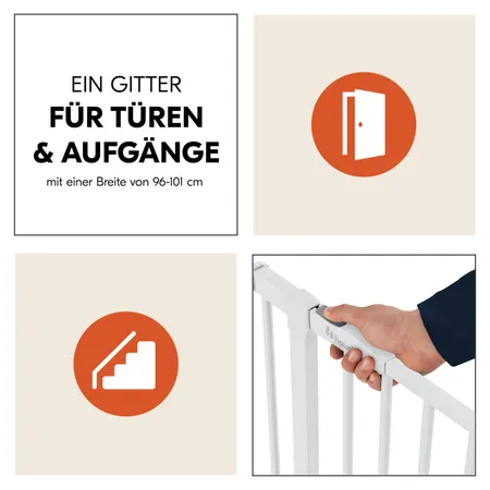 Klemmgitter für Türen und Treppen 96-101 cm breit