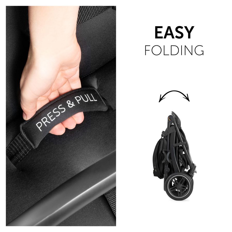 Compact one-hand folding within seconds