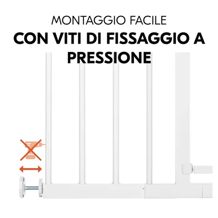Cancelletto con fissaggio a pressione