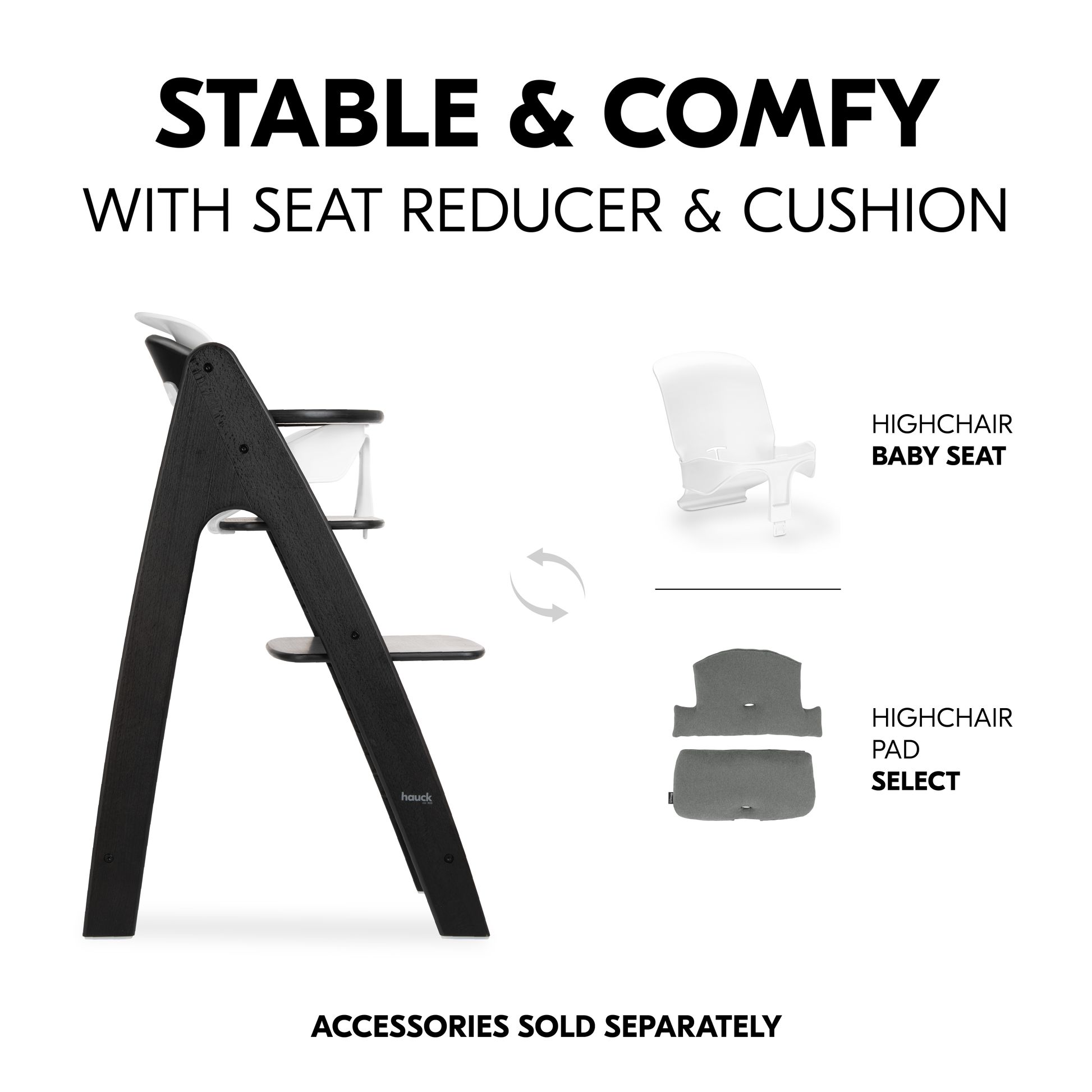 Arketa with separately sold seat reducer and cushion