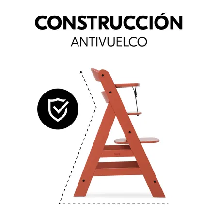 Antivuelco gracias a su contrucción estable