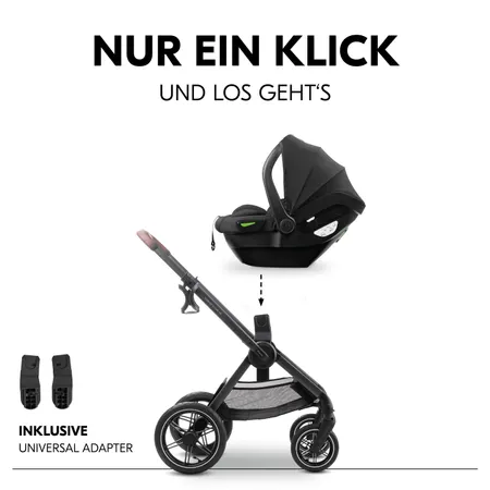 Inklusive Babyschalen-Adapter