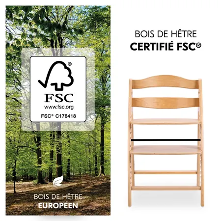 Bois de hêtre certifié FSC®