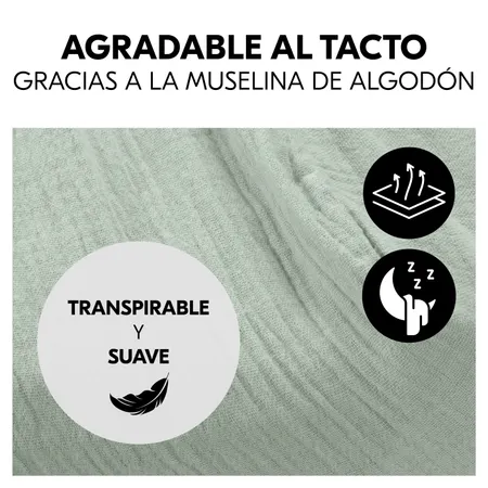 Agradable sensación gracias a la suave muselina