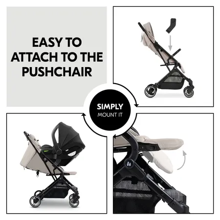 Easily attached to the pushchair