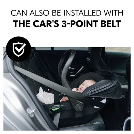 Installation with 3-point harness possible