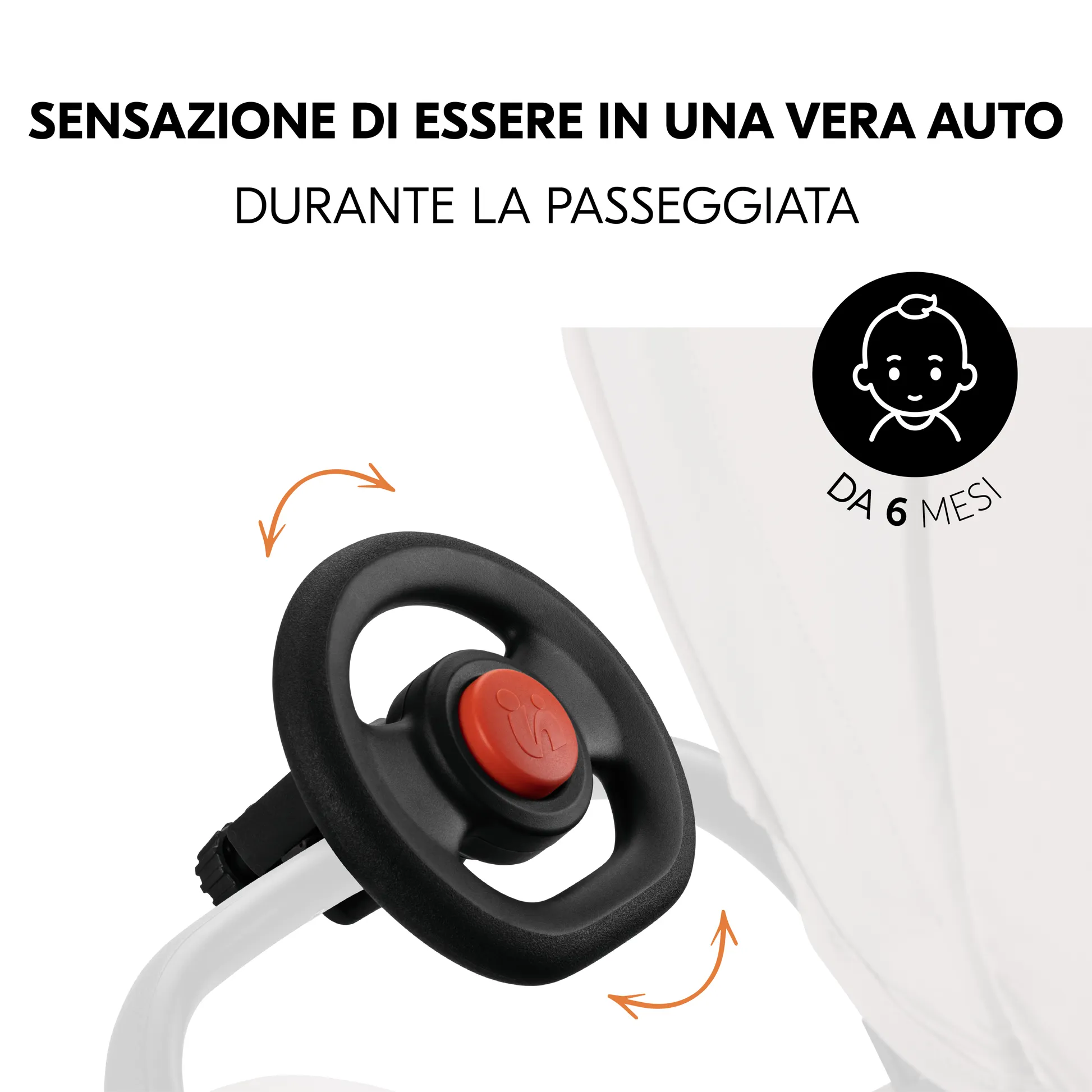 Pushchair Steering Wheel