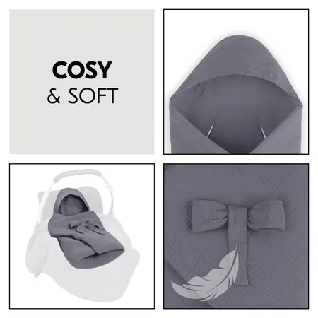 Cosy padding and protective hood