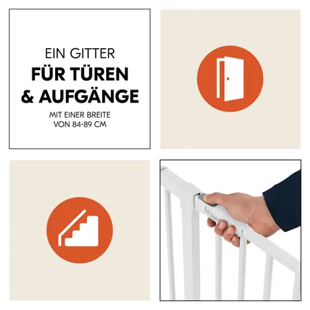 Klemmgitter für Türen und Treppen 84-89 cm breit