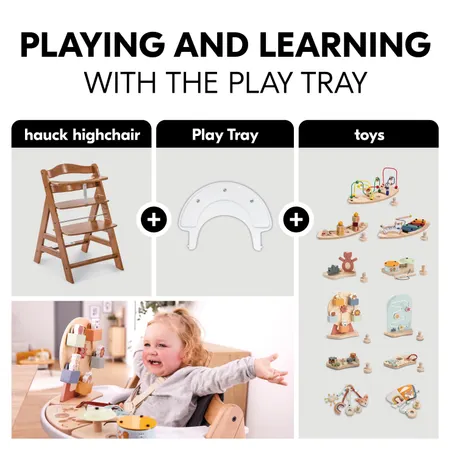 Fun playing and learning with the play tray