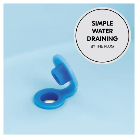 Simple water draining by the plug