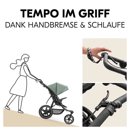 Tempo im Griff dank Handbremse