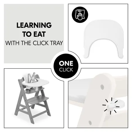 Learning to eat with the click tray