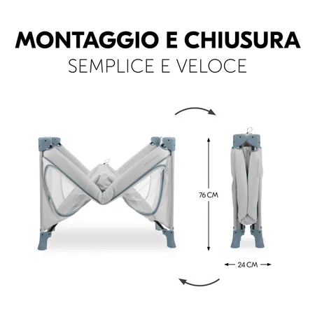 Facile e veloce da montare e smontare