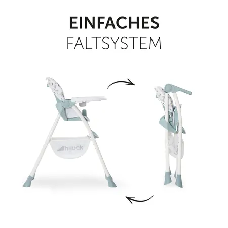 Komfortabler Hochstuhl mit smartem Faltsystem