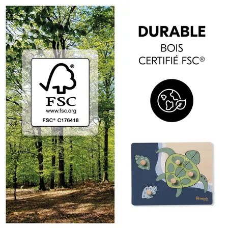 Jeu durable en bois certifié FSC®