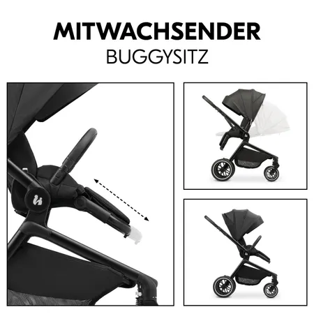 Mitwachsender Buggysitz mit zwei Blickrichtungen