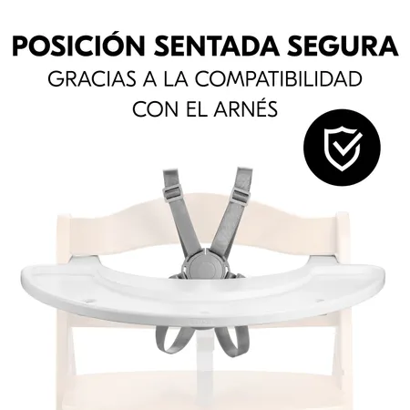 Seguro y compatible con el arnés de la trona