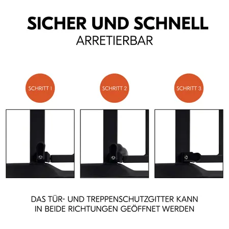 Sicher und schnell arretierbar