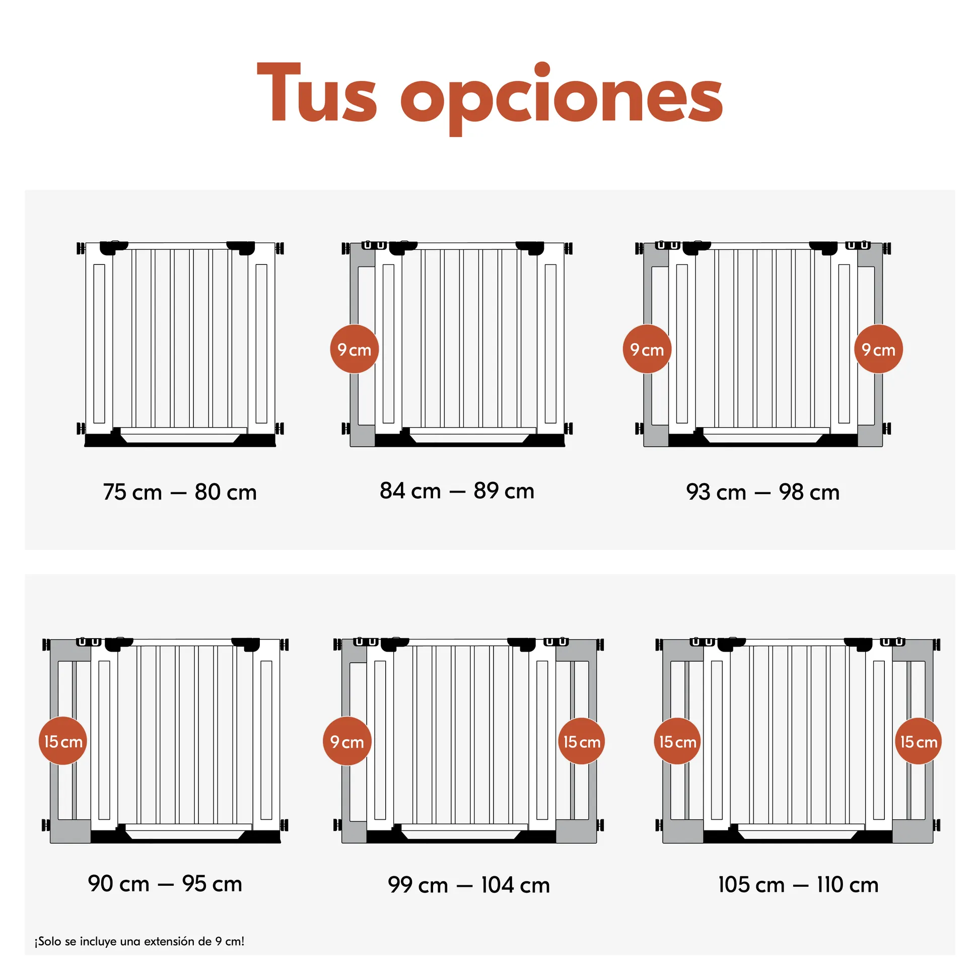 Safety Gate Extension 9 cm Eco