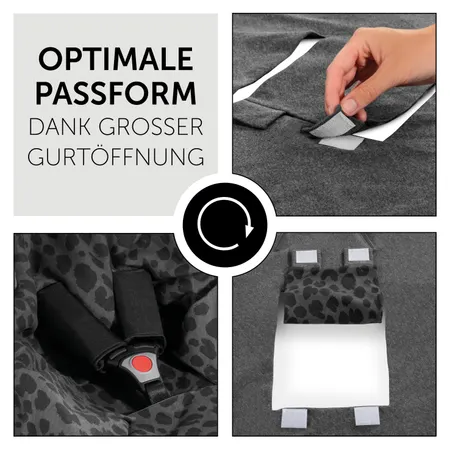Optimale Passform dank großer Gurtöffnung